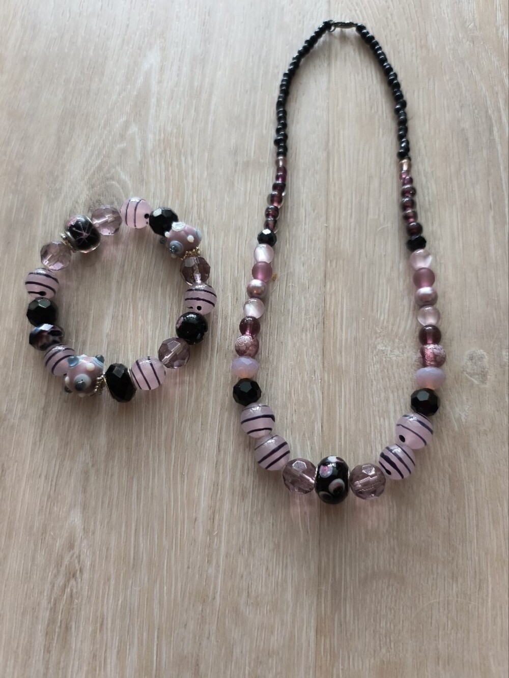 Handcrafted Necklace and Bracelet Set